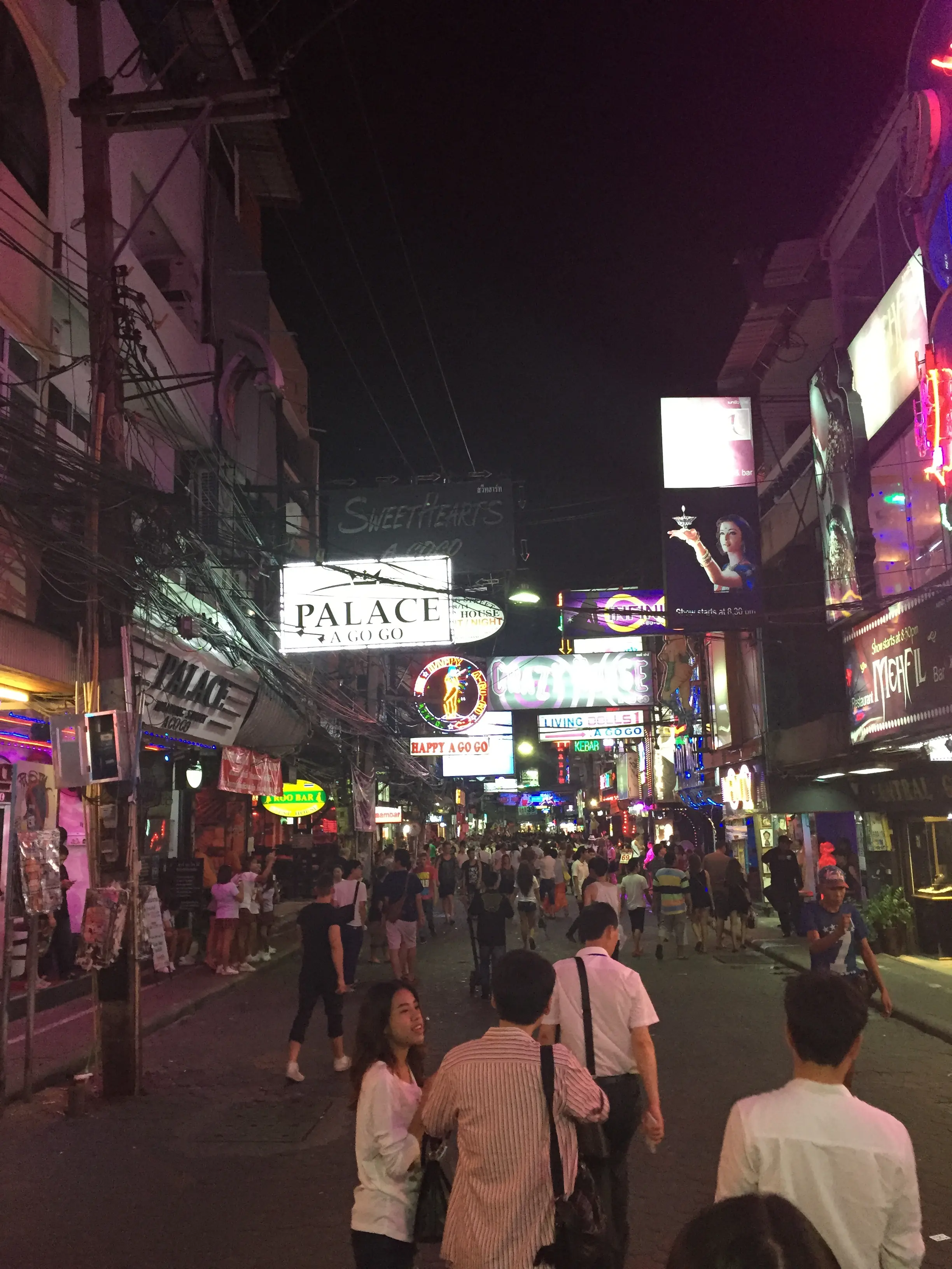 Nightlife on Walking Street in Pattaya Thailand